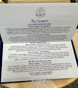 1993 United States Mint Bill of Rights 3 Piece Commemorative Coin Set