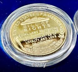 1993 United States Mint Bill of Rights 3 Piece Commemorative Coin Set
