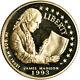 1993-w Us Gold $5 Bill Of Rights Commemorative Proof Coin In Capsule