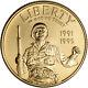 1993-w Us Gold $5 World War Ii Commemorative Bu Coin In Capsule