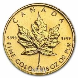 1994 CANADA $2 1/15oz 24k Pure GOLD Maple Leaf Coin RARE Only 3450 Minted SEALED