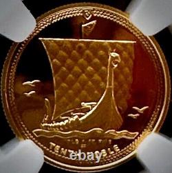 1994 IS OF MAN G1/10N NGC PF70 ULTRA CAMEO First Year of Issue 1/10 Ounce Gold