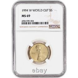 1994-W US Gold $5 World Cup Commemorative BU NGC MS69