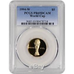 1994-W US Gold $5 World Cup Commemorative Proof PCGS PR69 DCAM