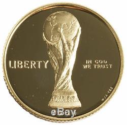 1994-W World Cup $5 Proof Gold Commemorative