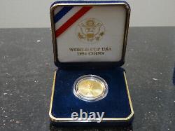 1994-W World Cup Uncirculated Commemorative $5 Gold US Mint Coin with Box