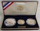 1994 World Cup 3 Coin Proof Commemorative Set 1 Gold & 2 Silver Coins With Coa
