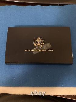 1994 World Cup USA 3 Coin Gold & Silver Commemorative Set -proof Ogp