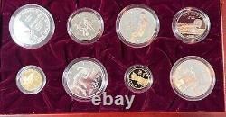 1995/1996 ATLANTA OYLMPIC, 16-coin Proof Commemorative Coins GOLD & SILVER