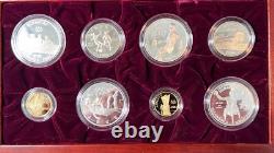 1995/1996 ATLANTA OYLMPIC, 16-coin Proof Commemorative Coins GOLD & SILVER