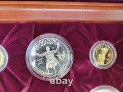 1995/1996 Atlanta Olympic 16-Coin Proof Commemorative $5 Gold Silver Coin Set