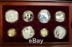 1995-1996 Atlanta Olympics Commemorative Proof Gold, Silver, Clad 16 Coin Set