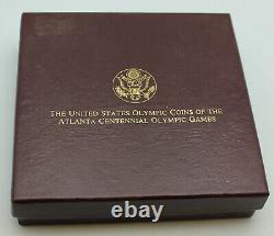 1995 4 Coin Atlanta Olympic Gold Silver Proof Commemorative US Mint Gold $5 Coin