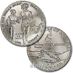 1995 4-Coin Commem Olympic Set BU (BGBT, withBox & COA) SKU#7196