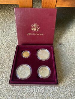 1995 4 Piece U. S. Olympic Coins Of The Atlanta Olympic Games $5 GOLD