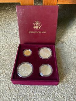 1995 4 Piece U. S. Olympic Coins Of The Atlanta Olympic Games $5 GOLD