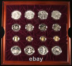 1995-96 Olympic Commem $5 Gold, $1 & 50c Silver PF/UNC 32pc Set