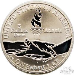 1995 Atlanta Olympic Commemorative Coin Set $5 Gold Stadium BB Cycle T&F 21782