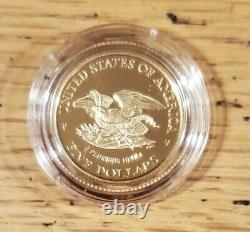 1995 Civil War Battlefield 3 Coin Set $5 Gold Proof Silver Clad With COA