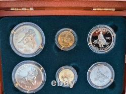 1995 Civil War Battlefield Commemorative 6-Coin Set Gold & Silver, Unc & Proof