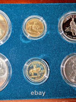 1995 Civil War Battlefield Commemorative 6-Coin Set Gold & Silver, Unc & Proof