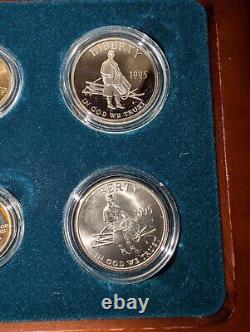 1995 Civil War Battlefield Commemorative 6-Coin Set Gold & Silver, Unc & Proof