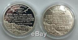 1995 Civil War Battlefield Commemorative Gold & Silver 6-Coin Set OGP LF446