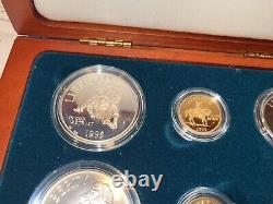 1995 Civil War Battlefield Gold Silver & Clad 6 Coin Proof UNC OUTER BOX + COA