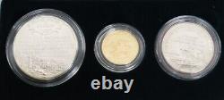 1995 Gold & Silver CIVIL War Battlefield 3 Coin Uncirculated Commemorative Set