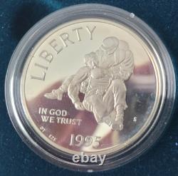 1995 Gold & Silver & Clad Civil War Battlefield 3 Coin Proof Set GOLD