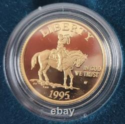 1995 Gold & Silver & Clad Civil War Battlefield 3 Coin Proof Set GOLD