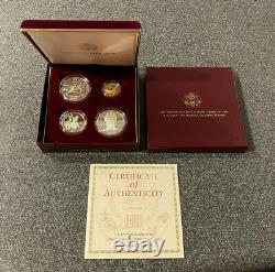 1995 Olympic 4 FOUR COIN PROOF SET Atlanta Centennial Olympic Games GOLD COIN