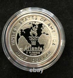 1995 US Olympic Coins Atlanta Centennial Games Set ($5 Gold, two $1, and 50C)