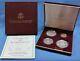 1995 Us Olympic Coins Of The Atlanta Cent. Games 4 Coin Proof Set With Gold Coin