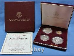 1995 US Olympic Coins of the Atlanta Cent. Games 4 Coin Proof Set with gold coin
