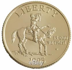 1995-W Civil War $5 Uncirculated Gold Commemorative. 900 pure gold