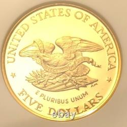 1995 W Gold $5 Civil War Comm. US Vault Collection Limited Mintage NGC PR69DCAM