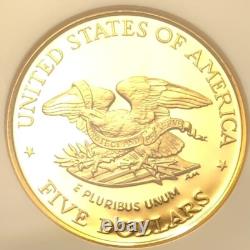 1995 W Gold $5 Civil War Comm. US Vault Collection Limited Mintage NGC PR69DCAM
