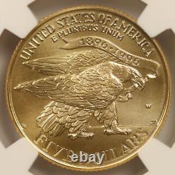1995-W Torch Runner Modern Gold Commemorative $5 MS 70 NGC US Vault Collection