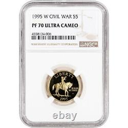 1995-W US Gold $5 Civil War Battlefield Commemorative Proof NGC PF70 UCAM