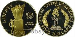 1996 $5 Commemorative Gold Proof (Cauldron). 2418 oz. AGW