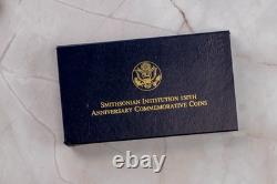 1996 Smithsonian 150th Anniv. 2-Coin Gold & Silver Proof Set withCOA