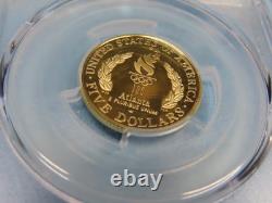 1996 W Pcgs Pr69dcam U. S. Mint Flag Bearer $5 Gold Coin Michael Reagan Signed