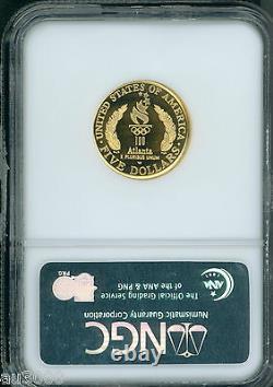 1996-w $5 Flag Bearer Gold Commemorative Ngc Pr70 Pr-70 Proof Pf70