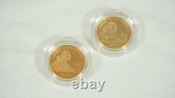1997 Franklin Delano Roosevelt 2-Coin Gold Commemorative Set with COA & Box