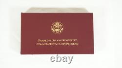 1997 Franklin Delano Roosevelt 2-Coin Gold Commemorative Set with COA & Box