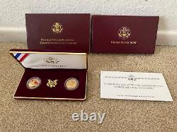 1997 Franklin Delano Roosevelt 2-Coin Gold UNC PROOF Commemorative Set withCOA Box
