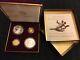 1997 Jackie Robinson 4 Coin Set $5 Gold $1 Silver Proof & Unc-us Mint Box/papers