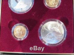 1997 Jackie Robinson & Gold & Silver (4) Coin Set-free Shipping