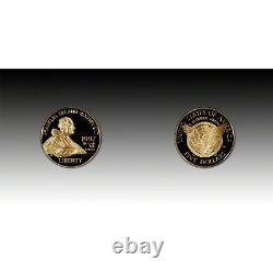 1997 US Gold $5 Franklin Delano Roosevelt 2-Coin Commemorative Proof & BU Set